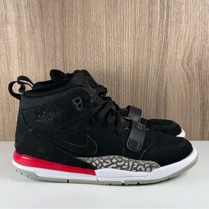 Nike Air Jordan Legacy 312 Black Fire Red AT4047-060 PS Size 13C